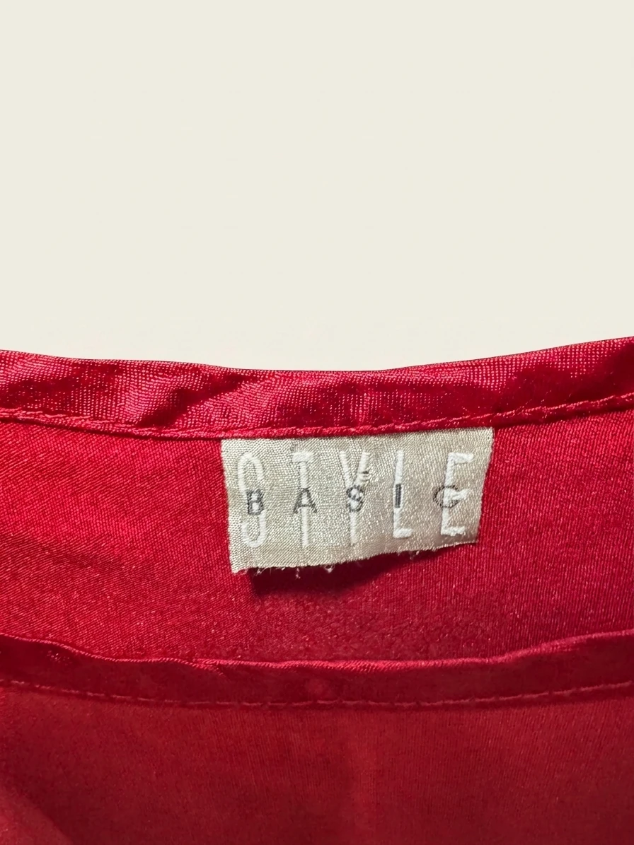 Vintage Satin Basic Tank Top photo 3