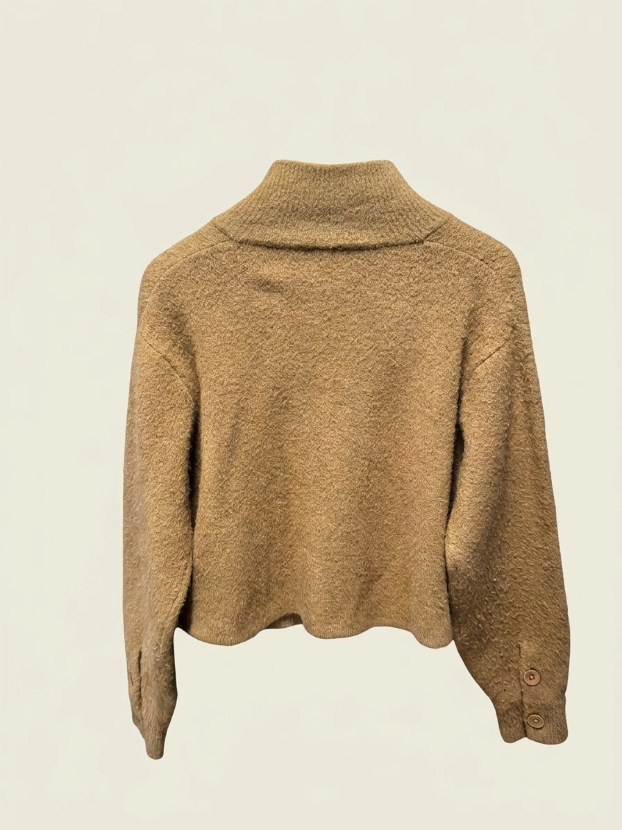 Brown Knit Cardigan photo 2