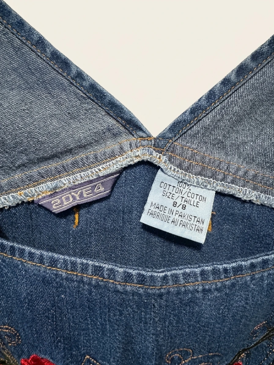 Vintage Denim Mini Dress photo 2