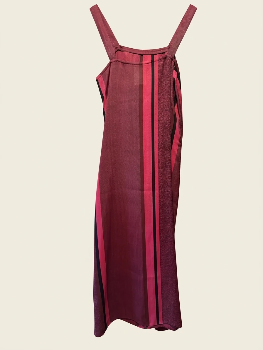 Vintage Striped Dress With Belt photo 2