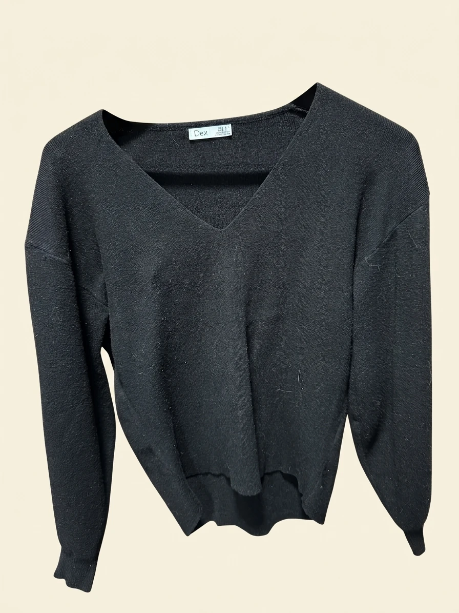 Black Knit Dex Sweater
