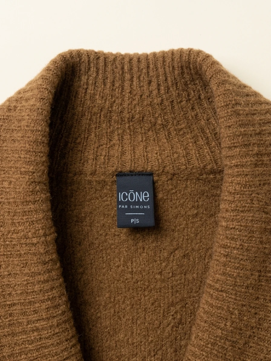 Brown Knit Cardigan photo 3