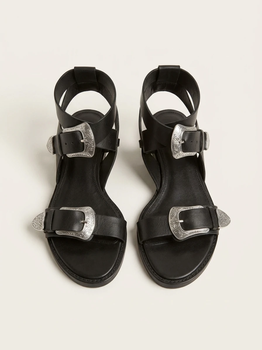 Zara Buckle Sandals
