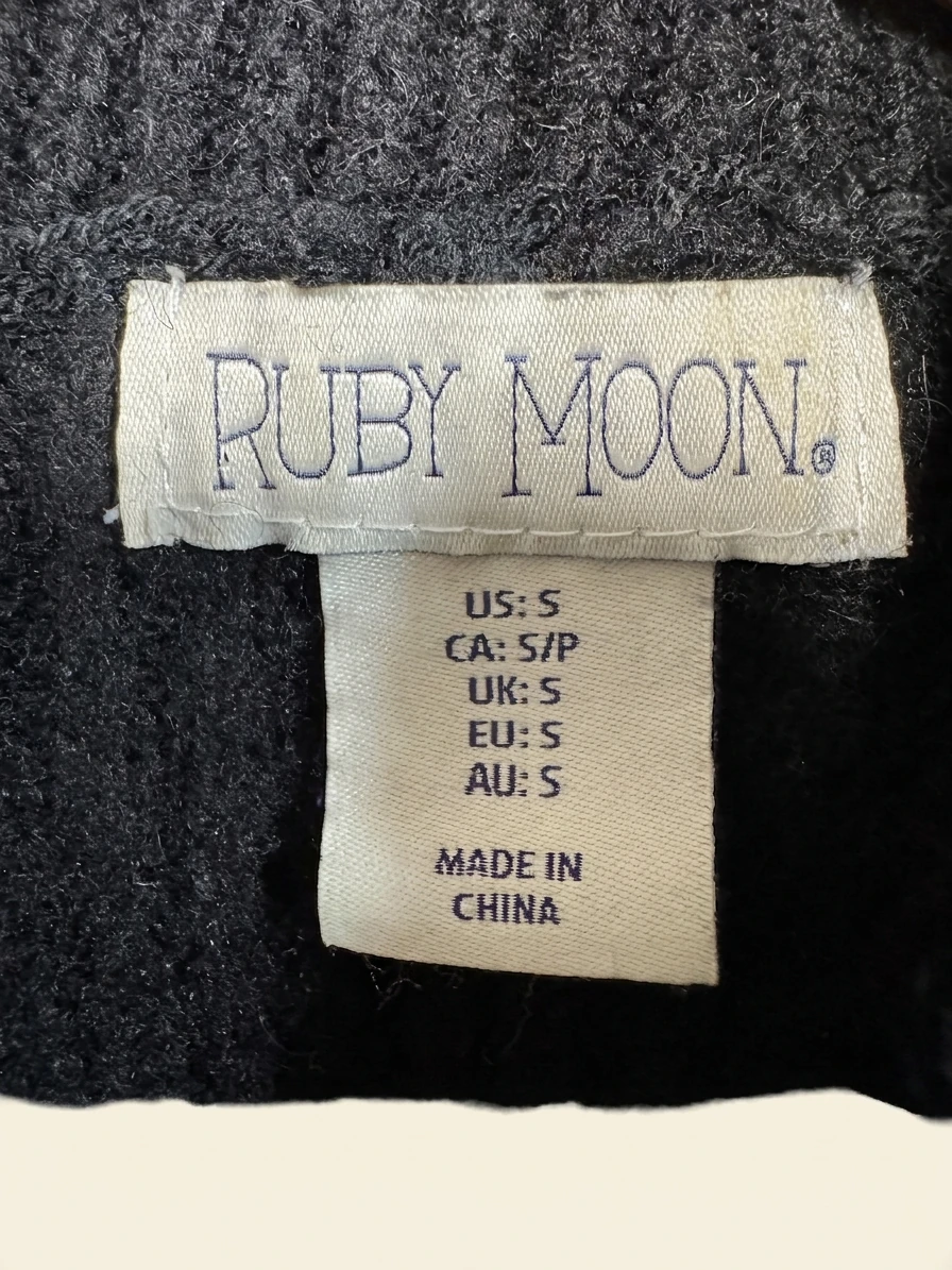 Ruby Moon Black Knit Sweater photo 3