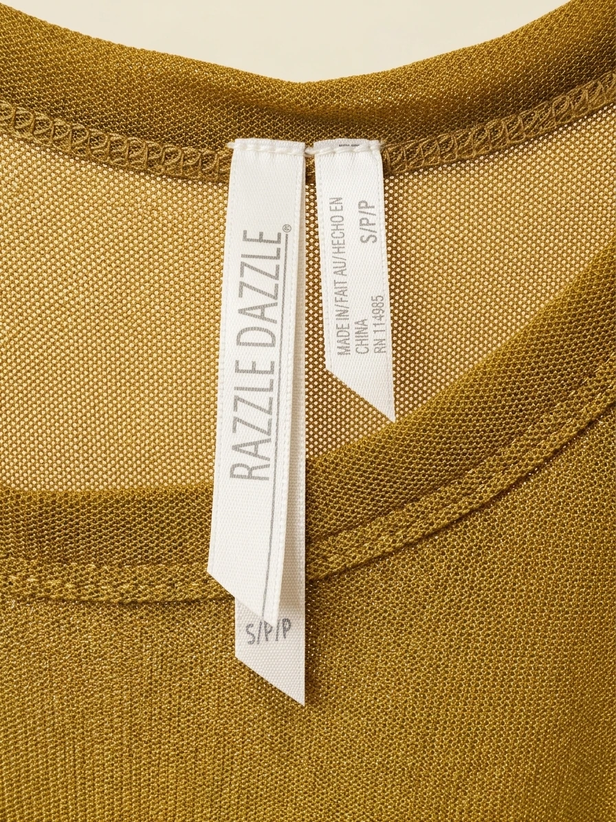 Olive Green Mesh Tank Dress photo 3