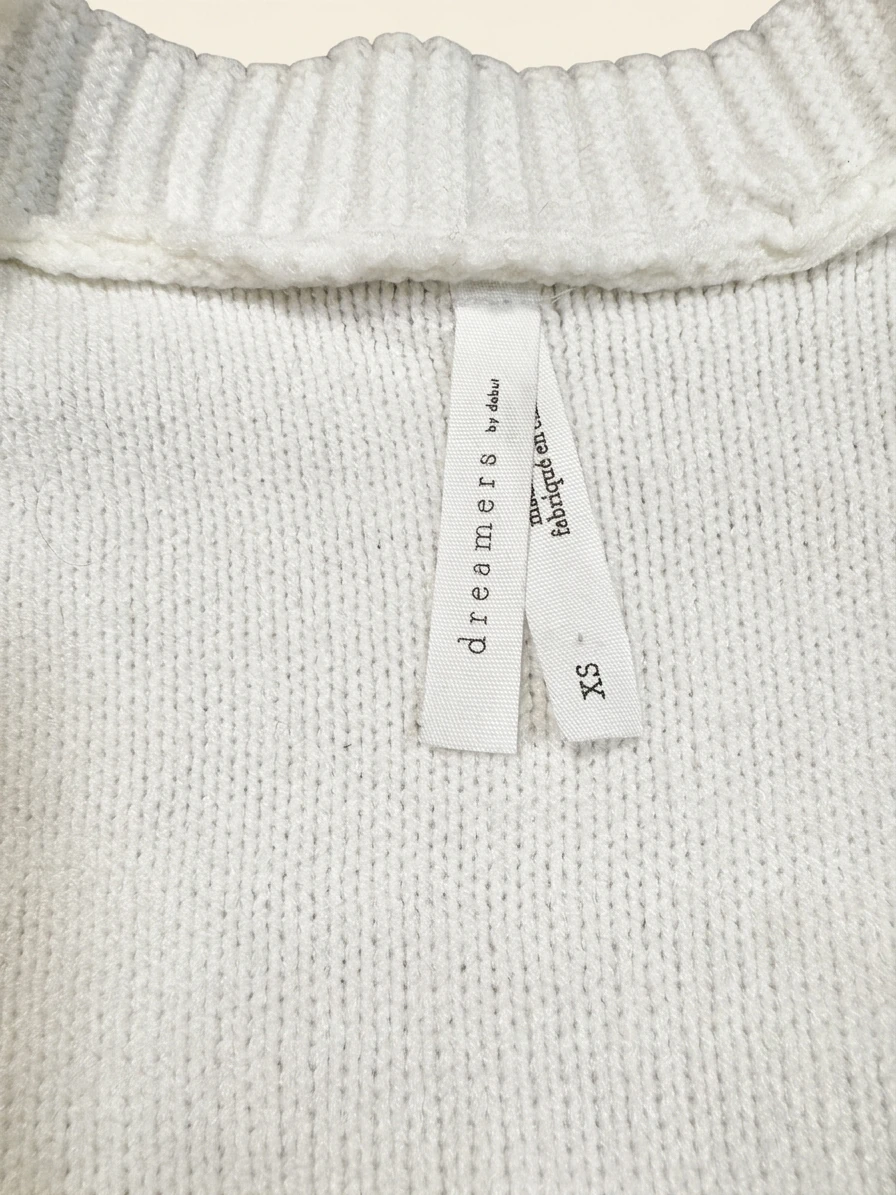 Dreamers By Debut White Sweater Vest photo 3