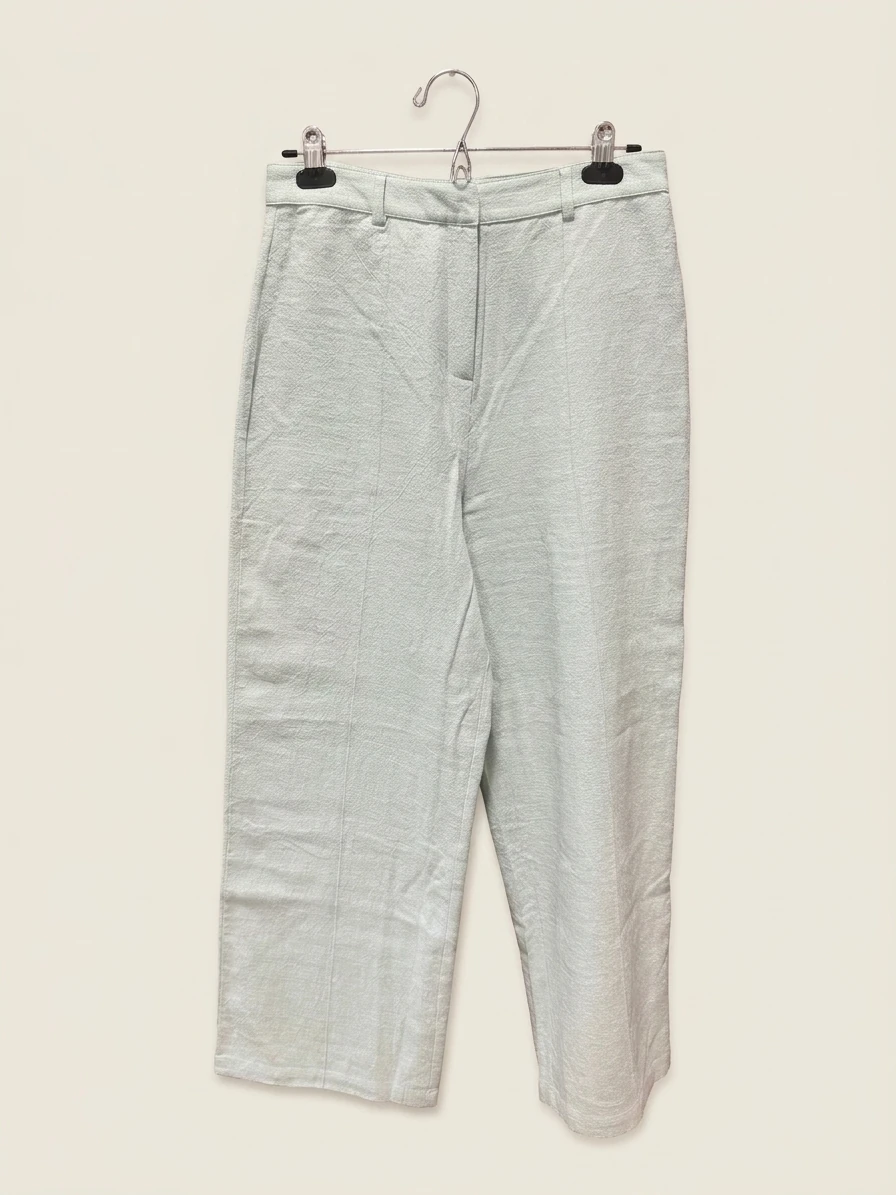 Light Green Wide Leg Trousers