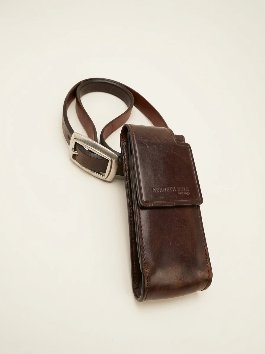 Vintage Leather Cell Phone Belt photo 2