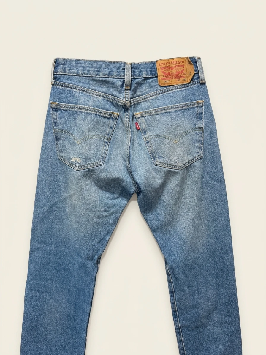 Distressed Light Wash Levi'S Jeans photo 2