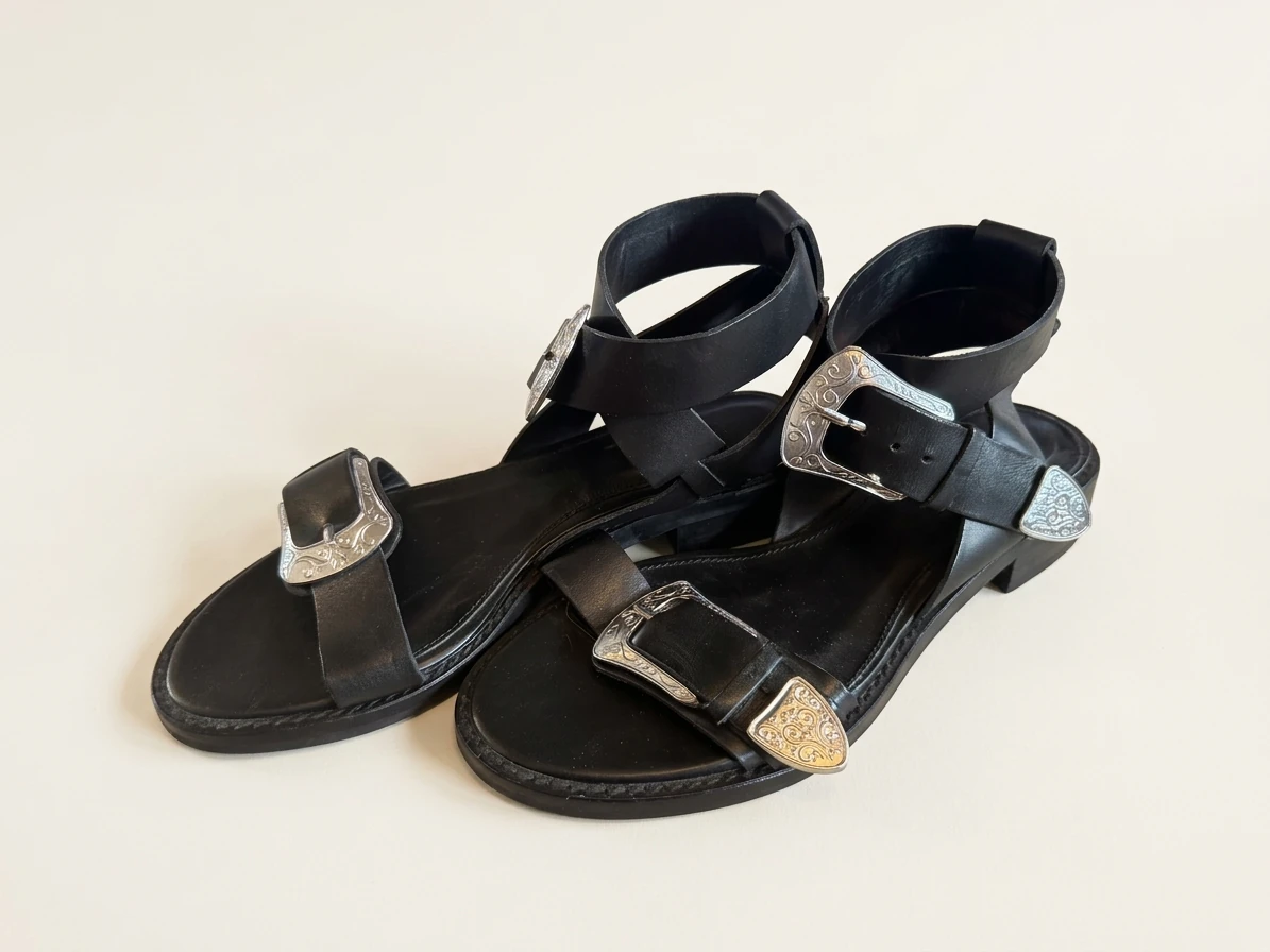 Zara Buckle Sandals photo 2