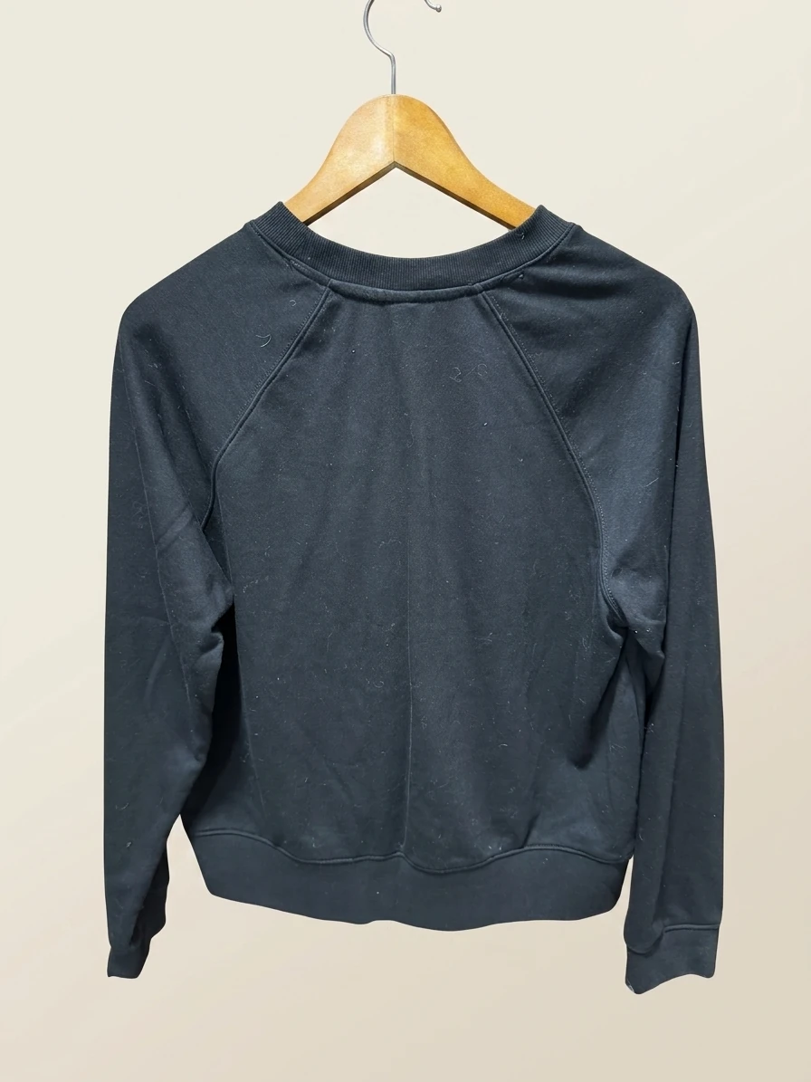 Classic Black Raglan Sweatshirt photo 2