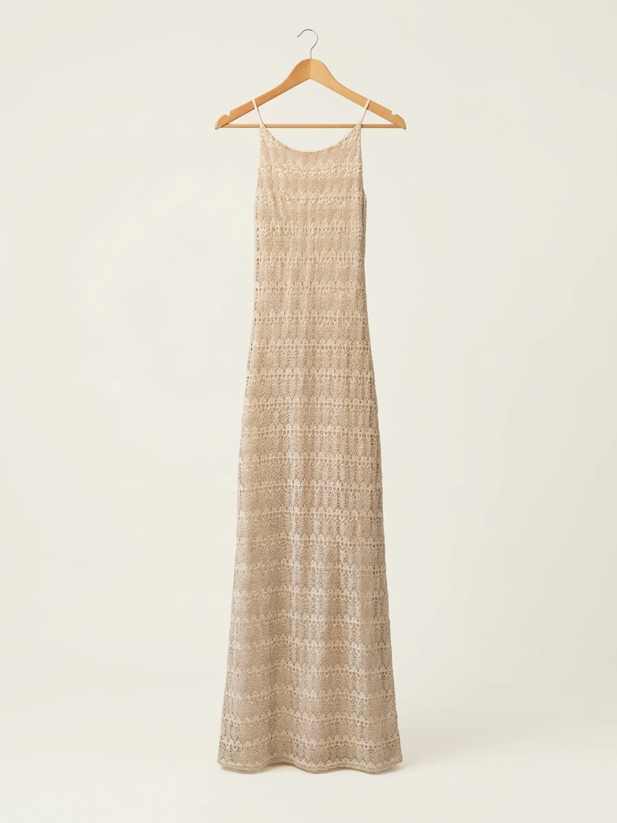 Vintage Crochet Maxi Dress