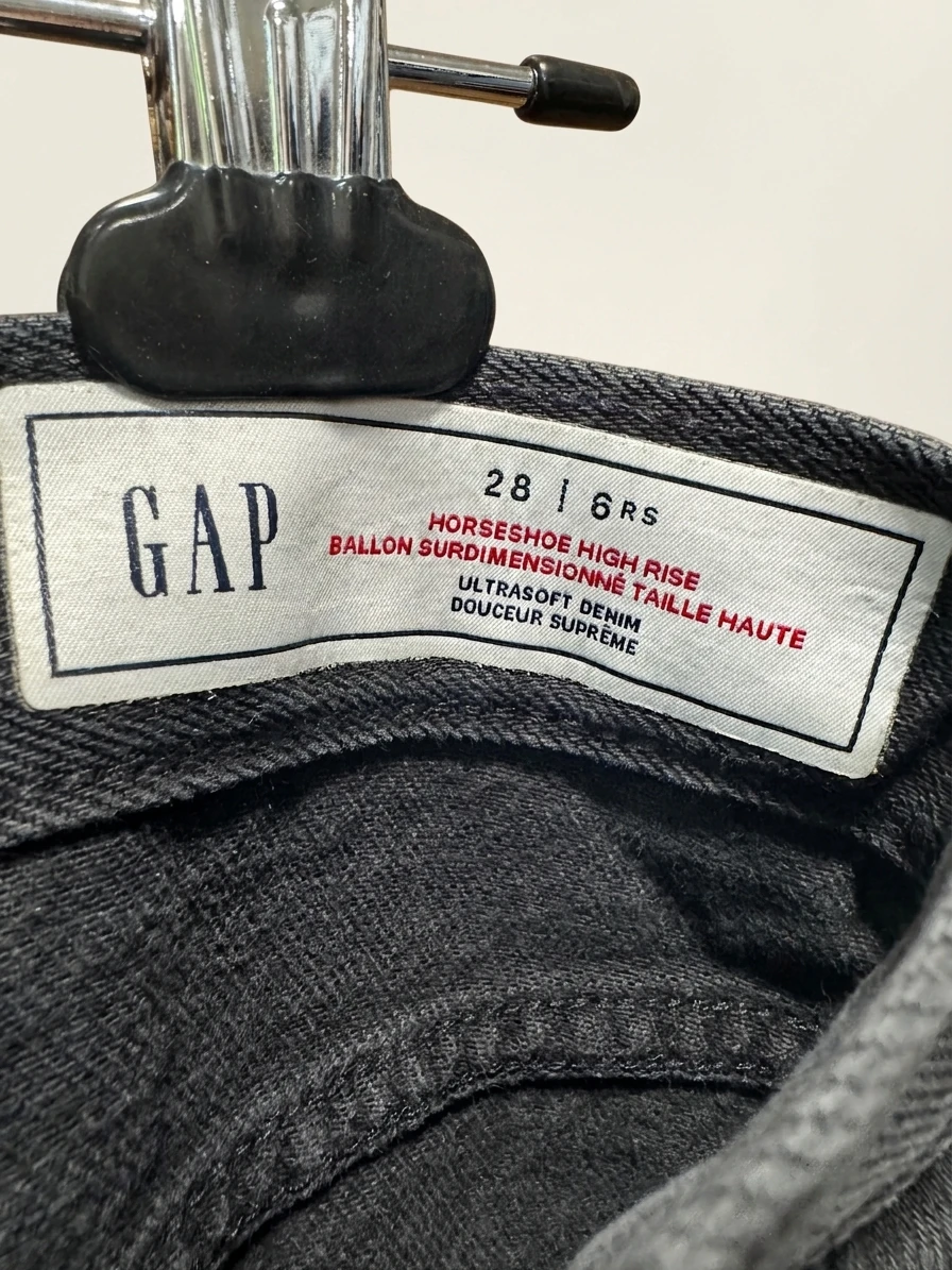 Black Balloon Leg Denim Jeans photo 3