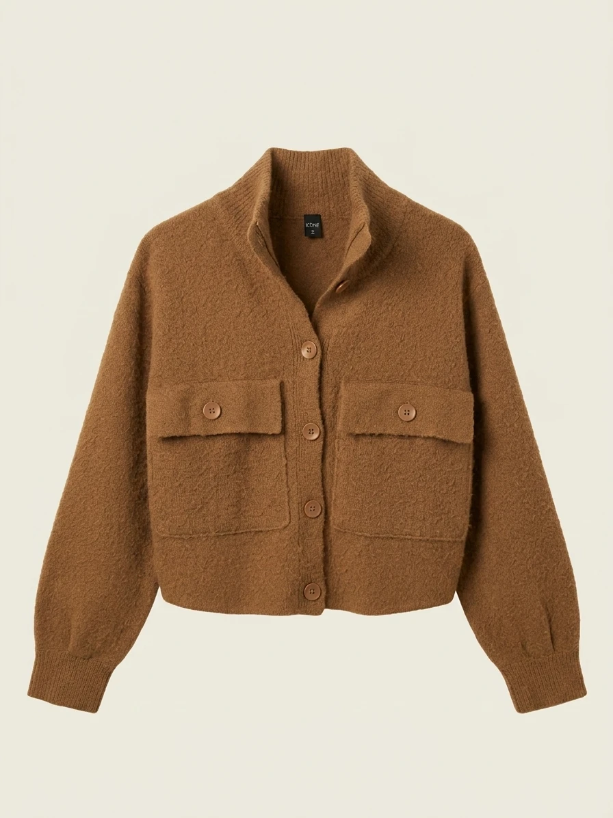 Brown Knit Cardigan