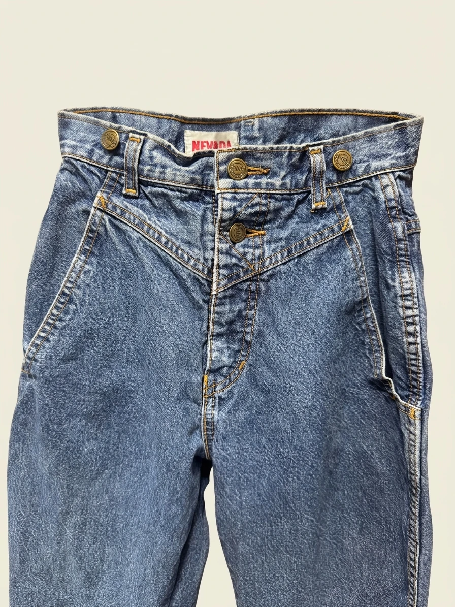 Vintage High Waisted Denim Jeans photo 2