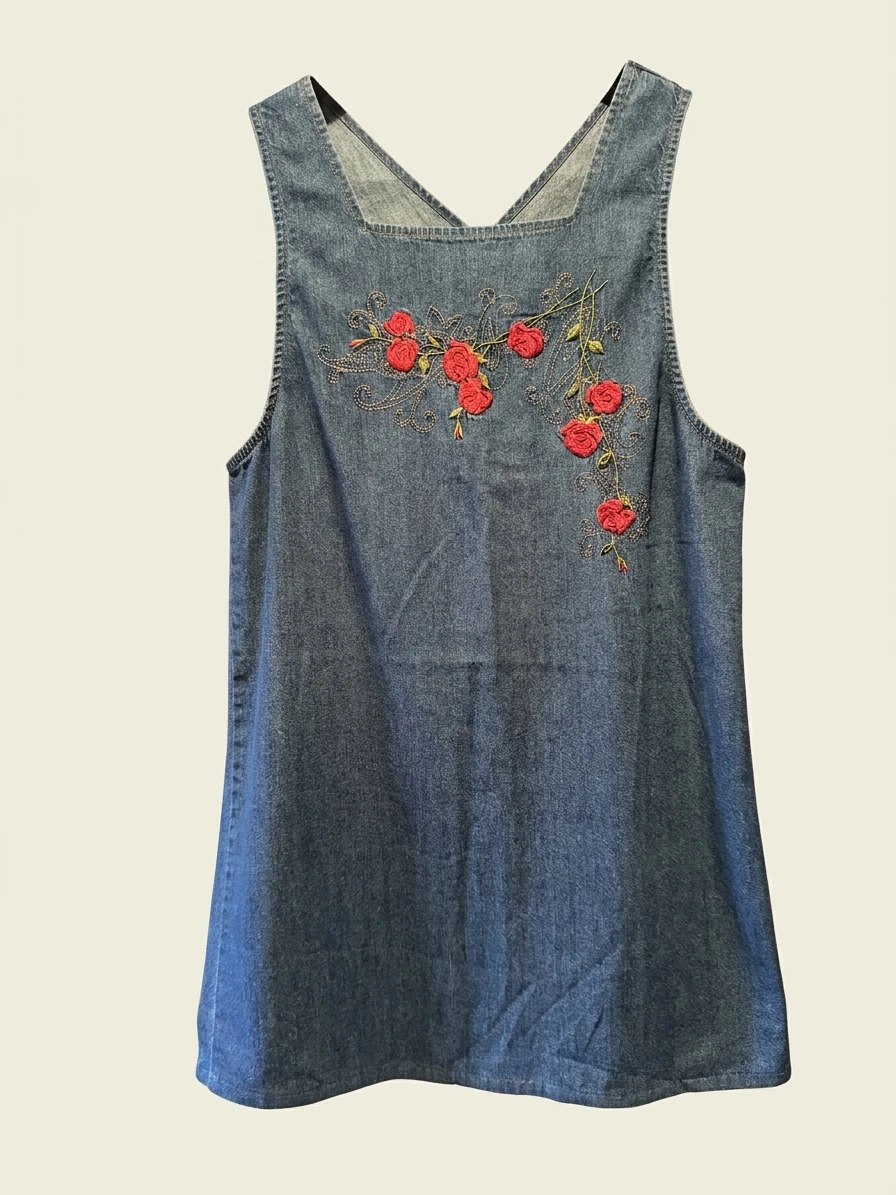 Vintage Denim Mini Dress