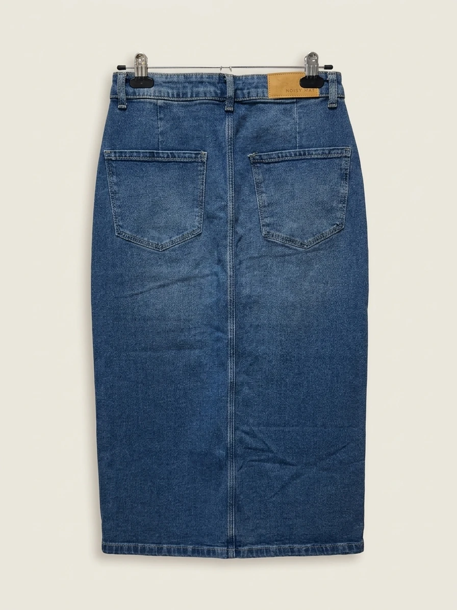 Noisy May Denim Midi Skirt photo 2