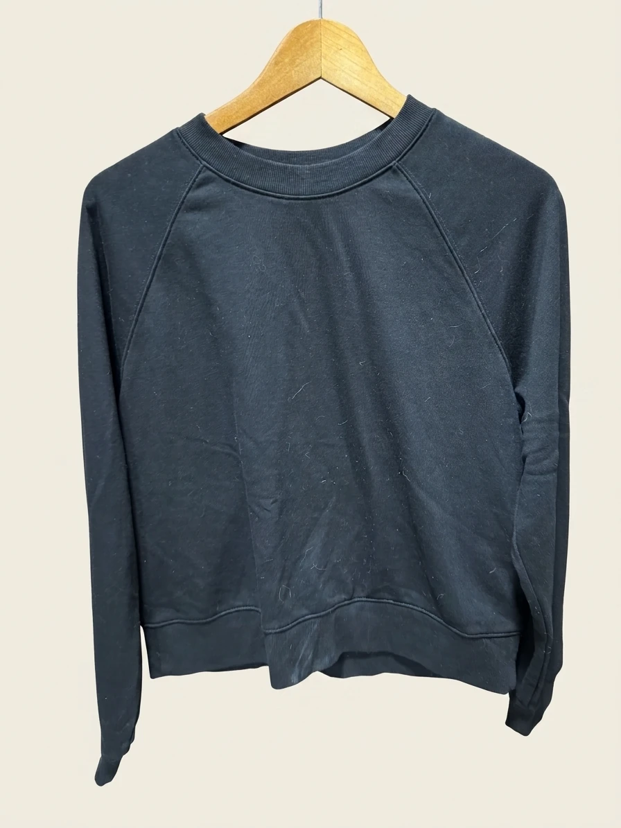 Classic Black Raglan Sweatshirt