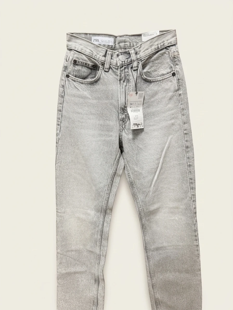 Zara Grey Denim Jeans