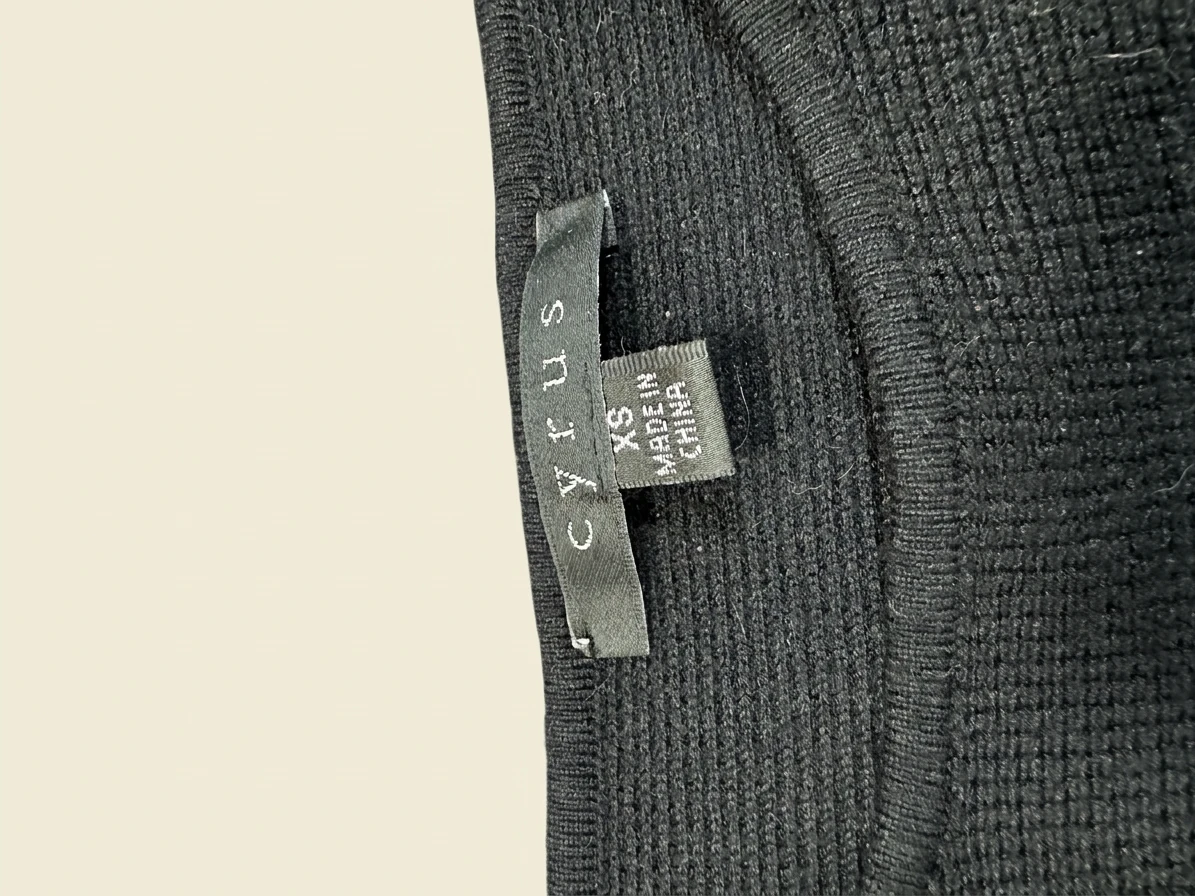 Cyrus Black Ribbed Knit Top photo 3
